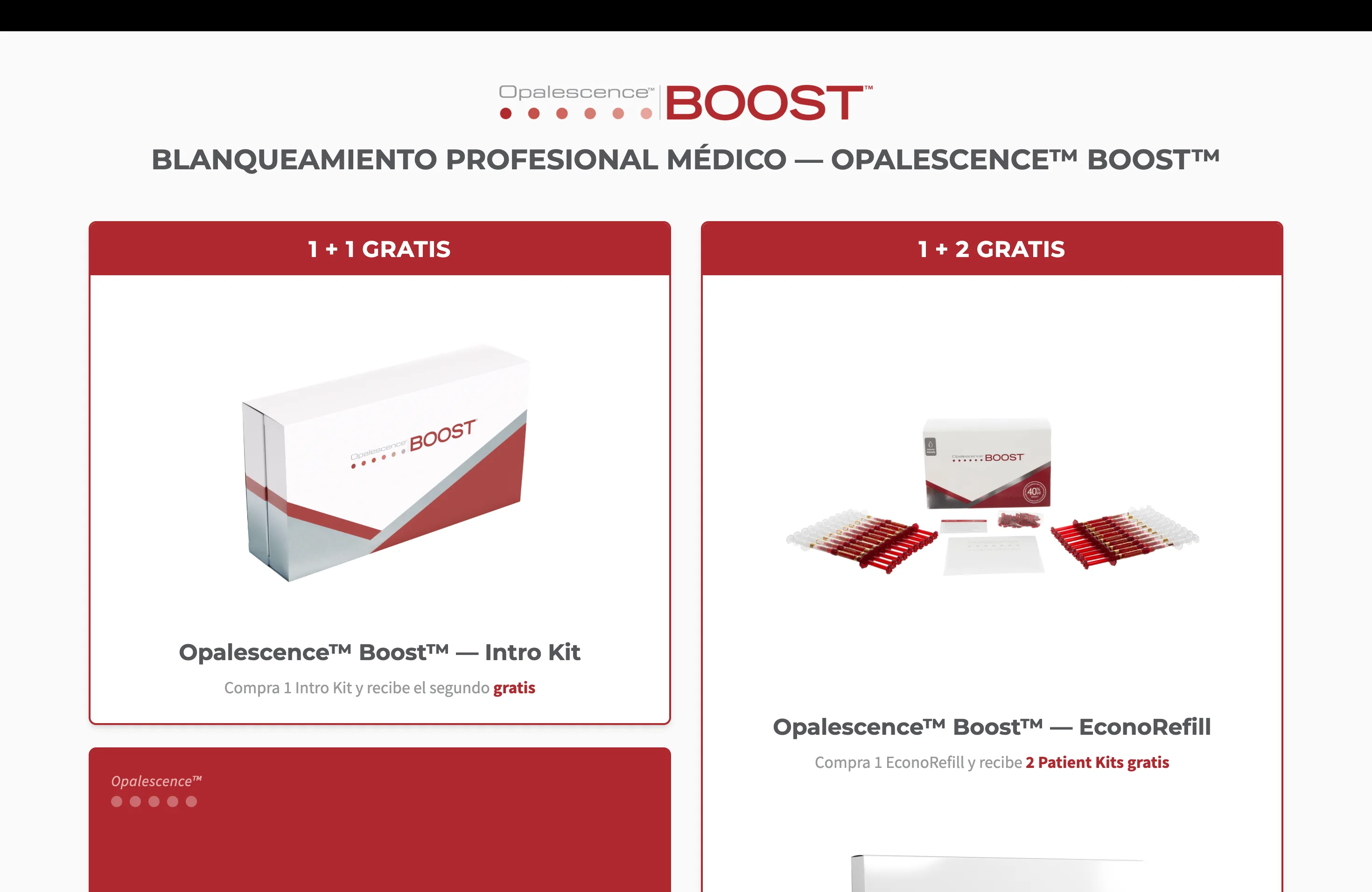 Ofertas comerciales de Opalescence Boost